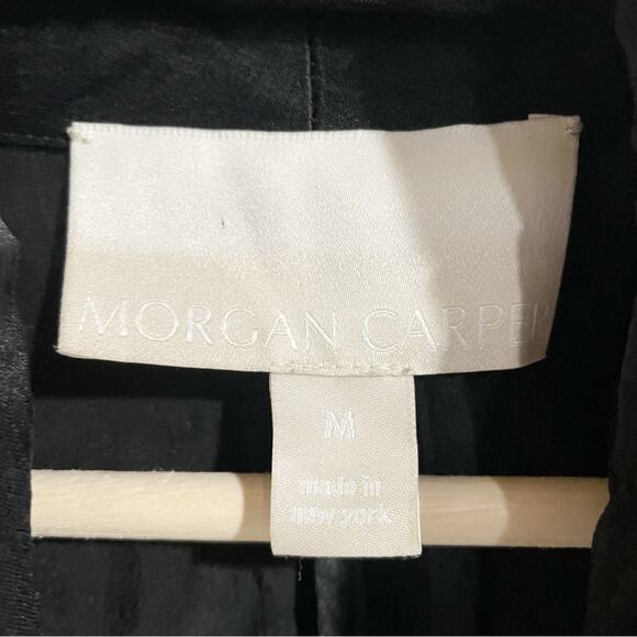 Morgan Carper Medium Cupro Silk Blend Black Cardigan - Picture 3 of 6